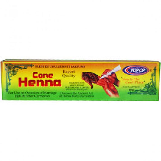Top Op Henna Cone 40g Box of 12