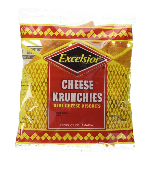 Excelsior Cheese Crunches 55g Box of 24