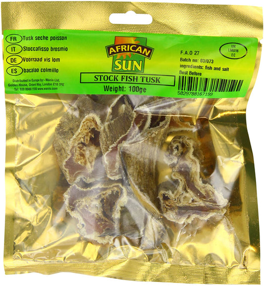 African Sun Stockfish Tusk 100g Box of 10