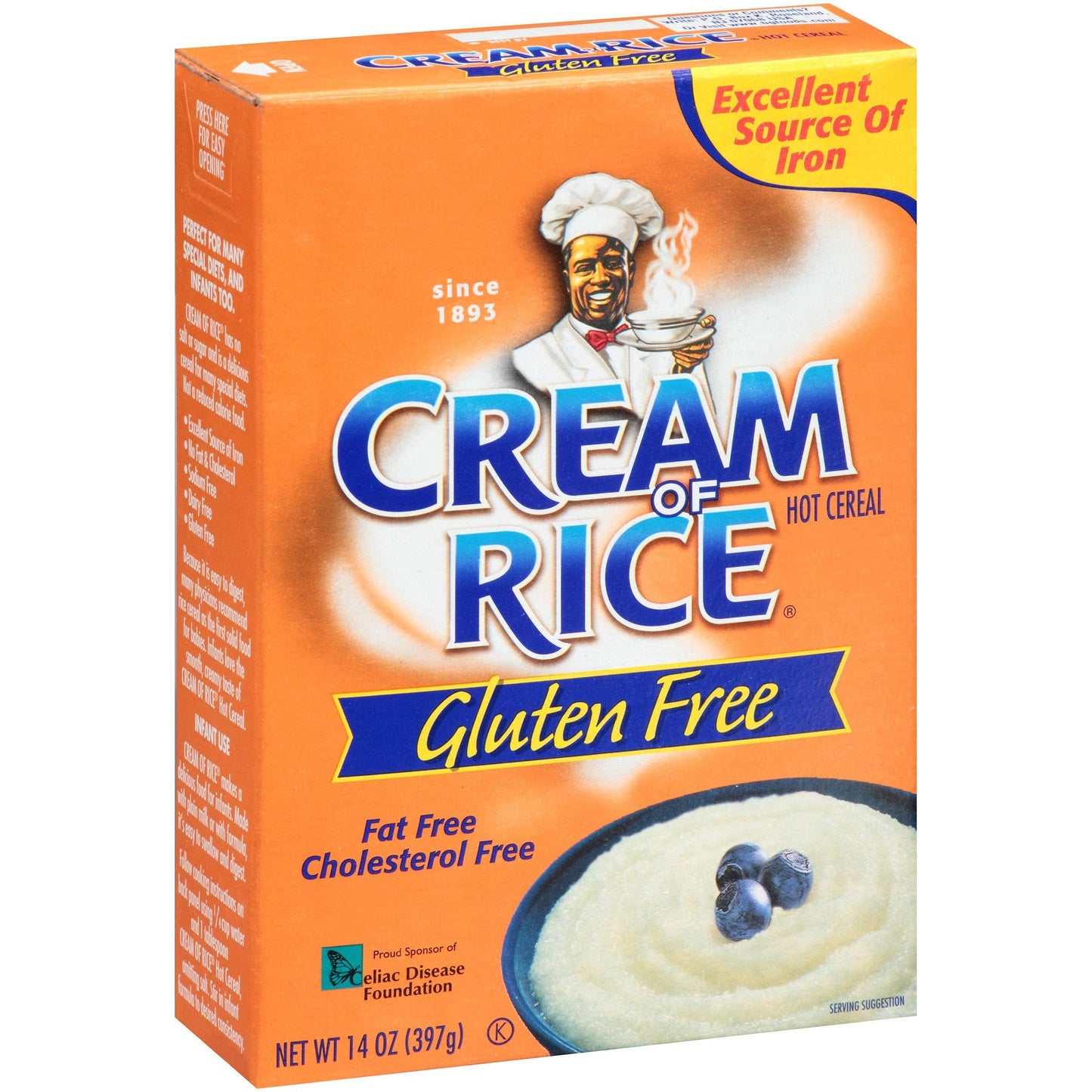 Cream of Rice Gluten Free Hot Ceral 395g Box of 12