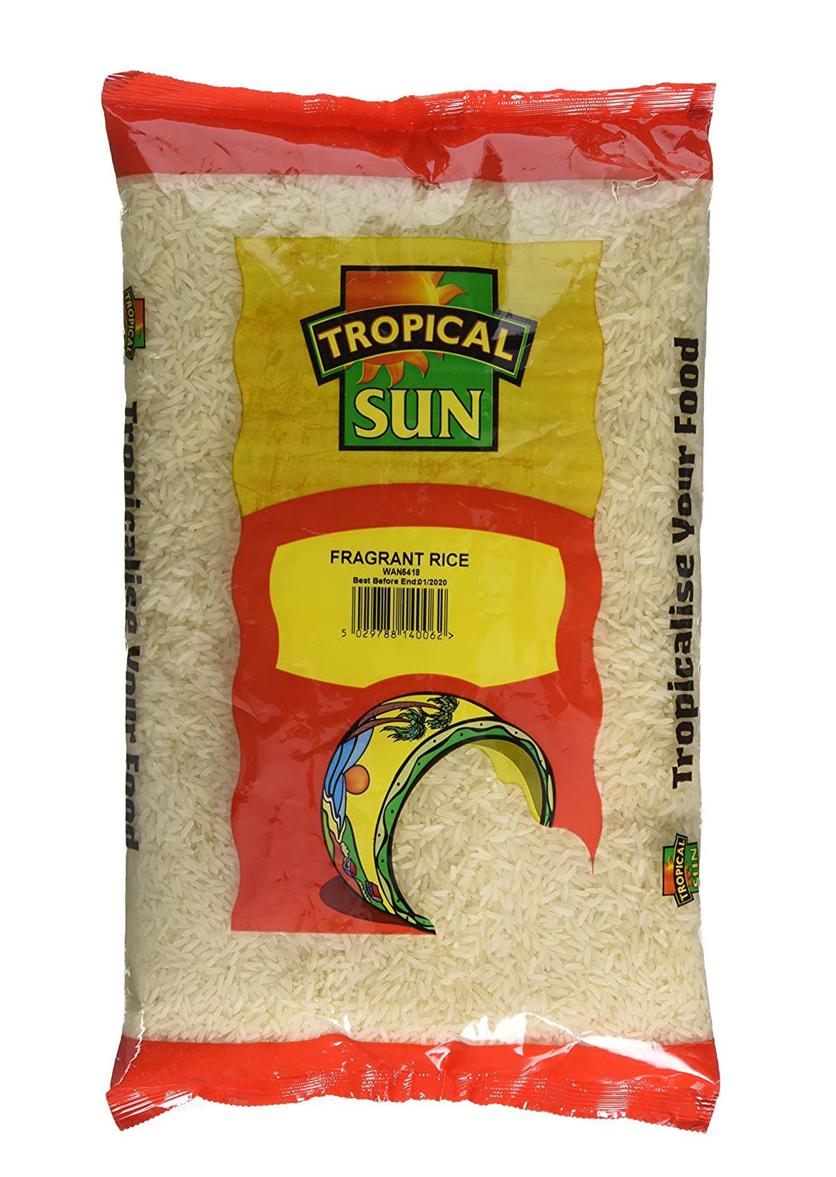 Tropical Sun Fragrant Rice 2Kg Box of 6