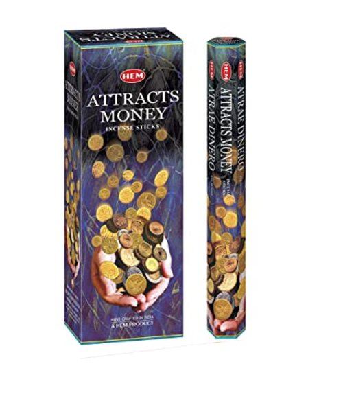 Hem Attracts Money Incense Sticks 20 Sticks Box of 6