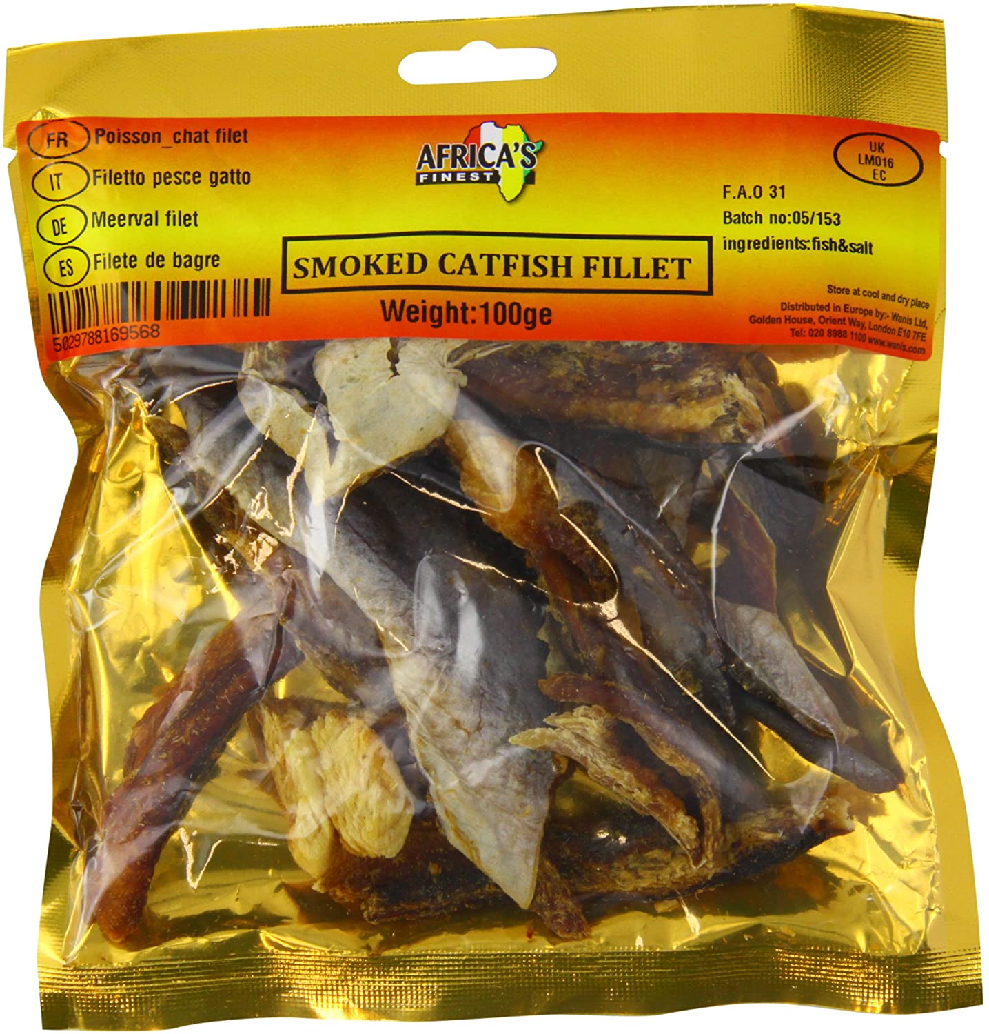 Africa’s Finest Smoked Catfish Fillet 100g