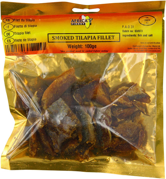 Africa's Finest Smoked Tilapia Fillet 100g Box of 10
