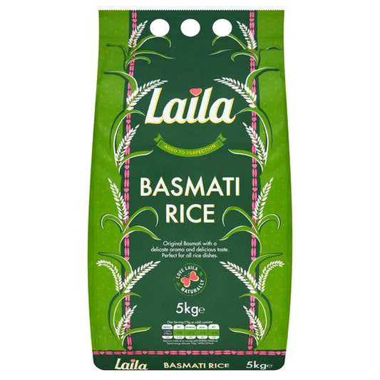 Laila Basmati Rice 5kg Box of 1