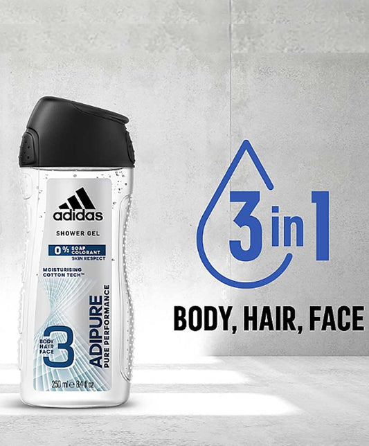 Adidas 3 In 1 Adipure Shower Gel