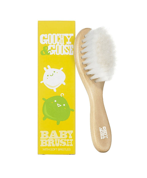 Gooshy And Goose Baby Brush Wooden Yellow