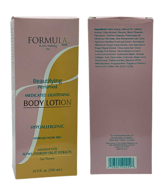 Formula AHA Beautifying Perfumed Medicated Lightening Body Lotion