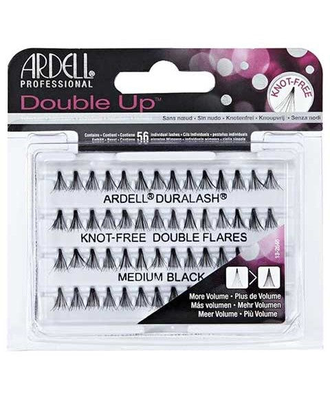 Ardell Double Up Knot Free Double Flares Lashes Medium Black