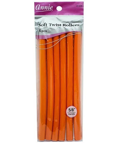 Annie Soft Twist Rollers Orange 1208