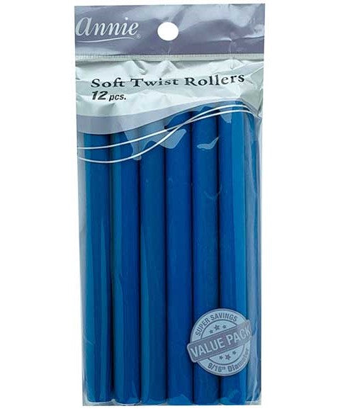 Annie Soft Twist Rollers Blue 1251