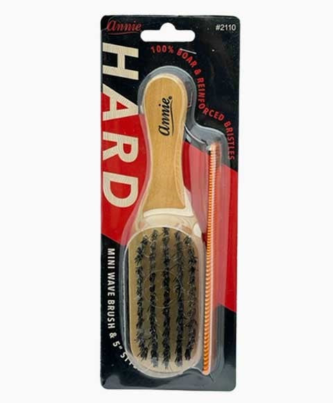 Annie Hard Mini Wave Brush With 5 Styling Comb 2110