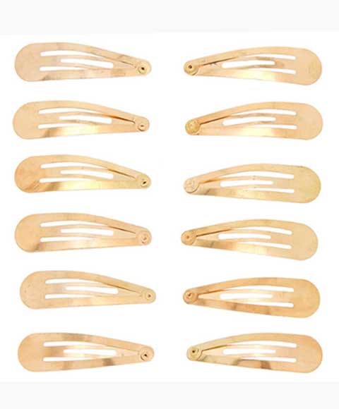 Metal Snap Hair Clips CF29014GOL