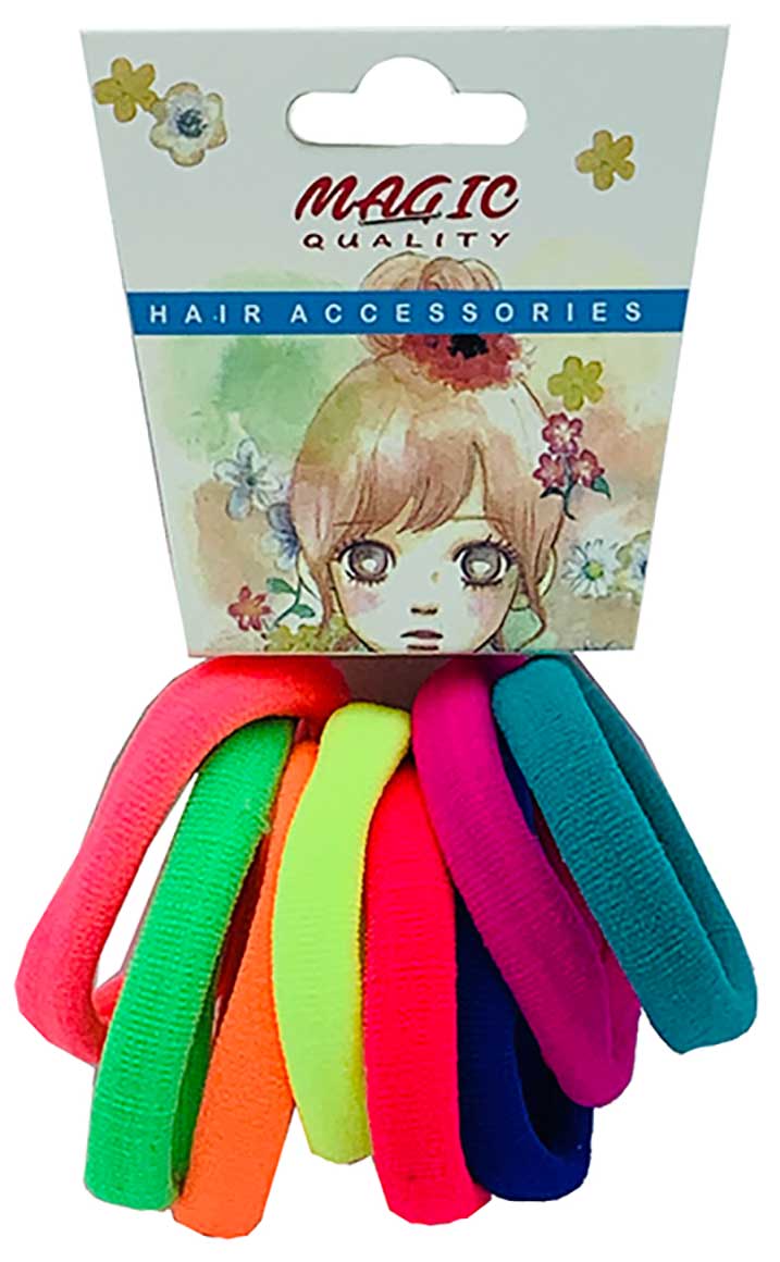 Magic Quality Hair Elastic Bands Assorted TP15C