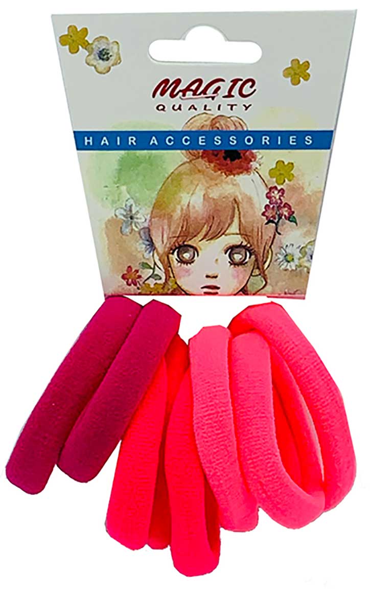 Magic Quality Elastic Hair Bands Assorted Tp15pink