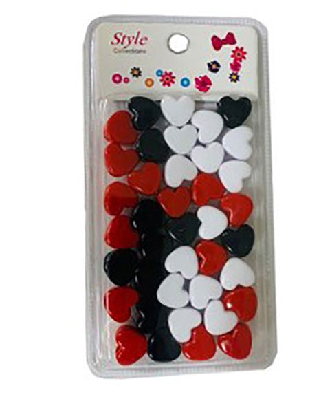 Style Collection Heart Shape Hair Beads BD003BWR