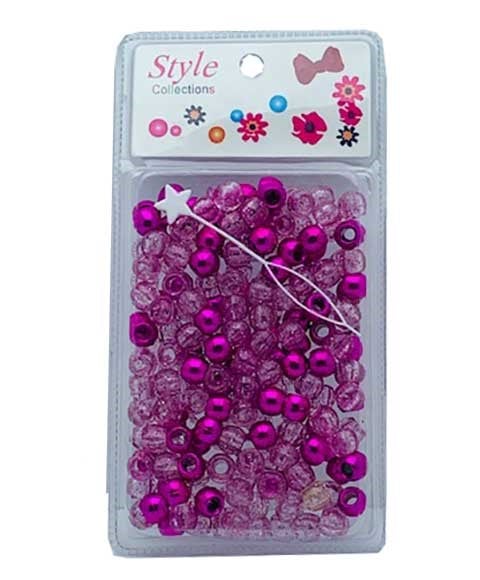 Style Collection Hair Beads BD008 Pink