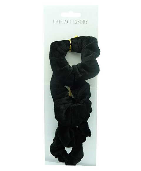 Hair Accessory Ponytail Velvet Scrunchie RS25BK