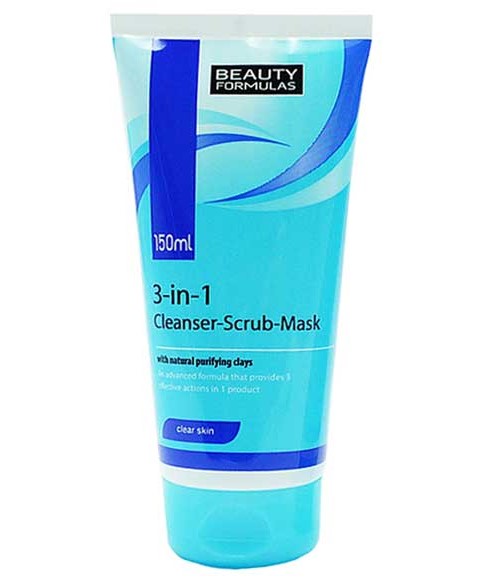 3 In 1 Cleanser Scrub Mask