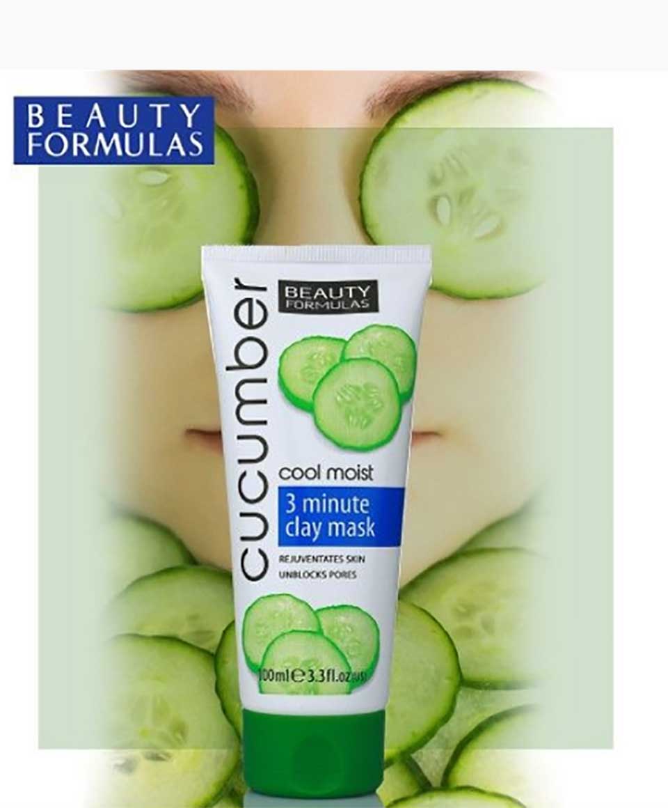 Beauty Formulas Cucumber Cool Moist 3 Min Clay Mask