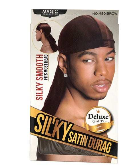 Magic Collection Silky Satin Durag 4801 BROW