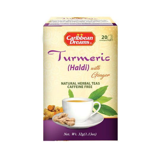Caribbean Dreams Tumeric Ginger Tea 20’s