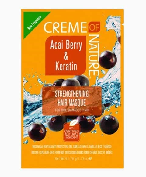 Acai Berry And Keratin Strengthening Hair Masque For Damaged Hair