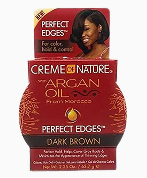 Argan Oil Perfect Edges Dark Brown Gel