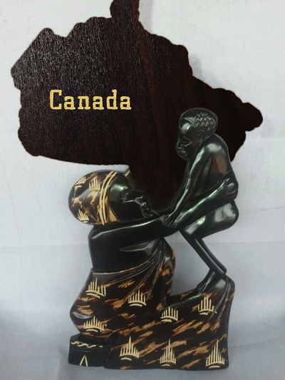 Personalised Wooden Figurine Statue