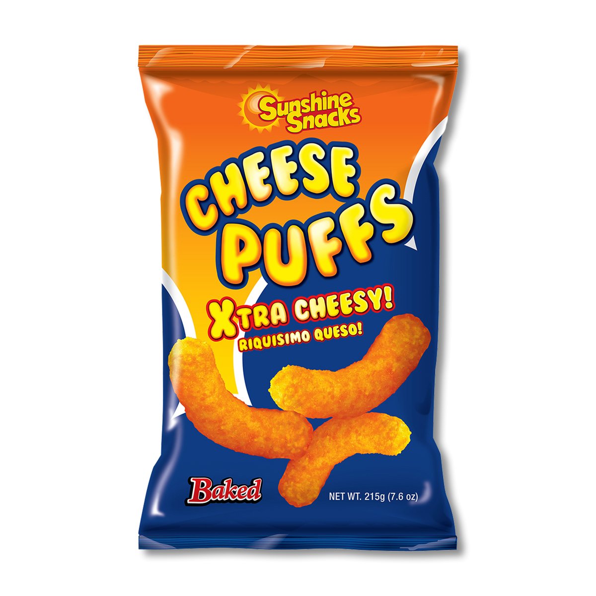 Sunshine Snacks Cheese Puffs 215g Box of 10