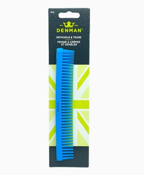 Denman Tame 'N' Tease Hair Brush C012 Blue