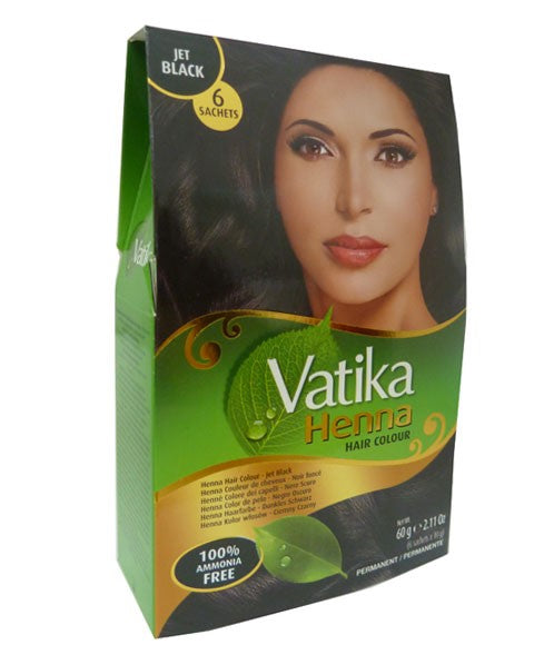 Vatika Henna Permanent Hair Color Jet Black