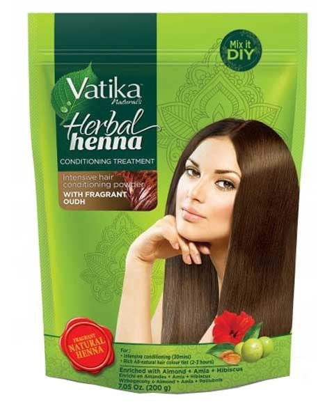 Vatika Naturals Herbal Henna Conditioning Treatment With Oudh