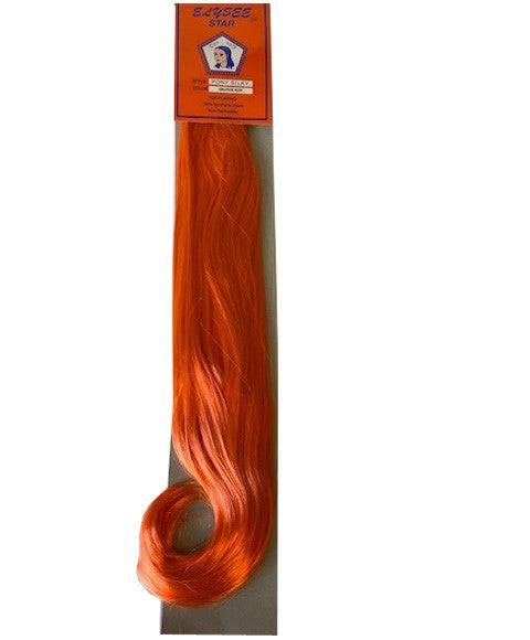 Silky Syn Pony Orange Red