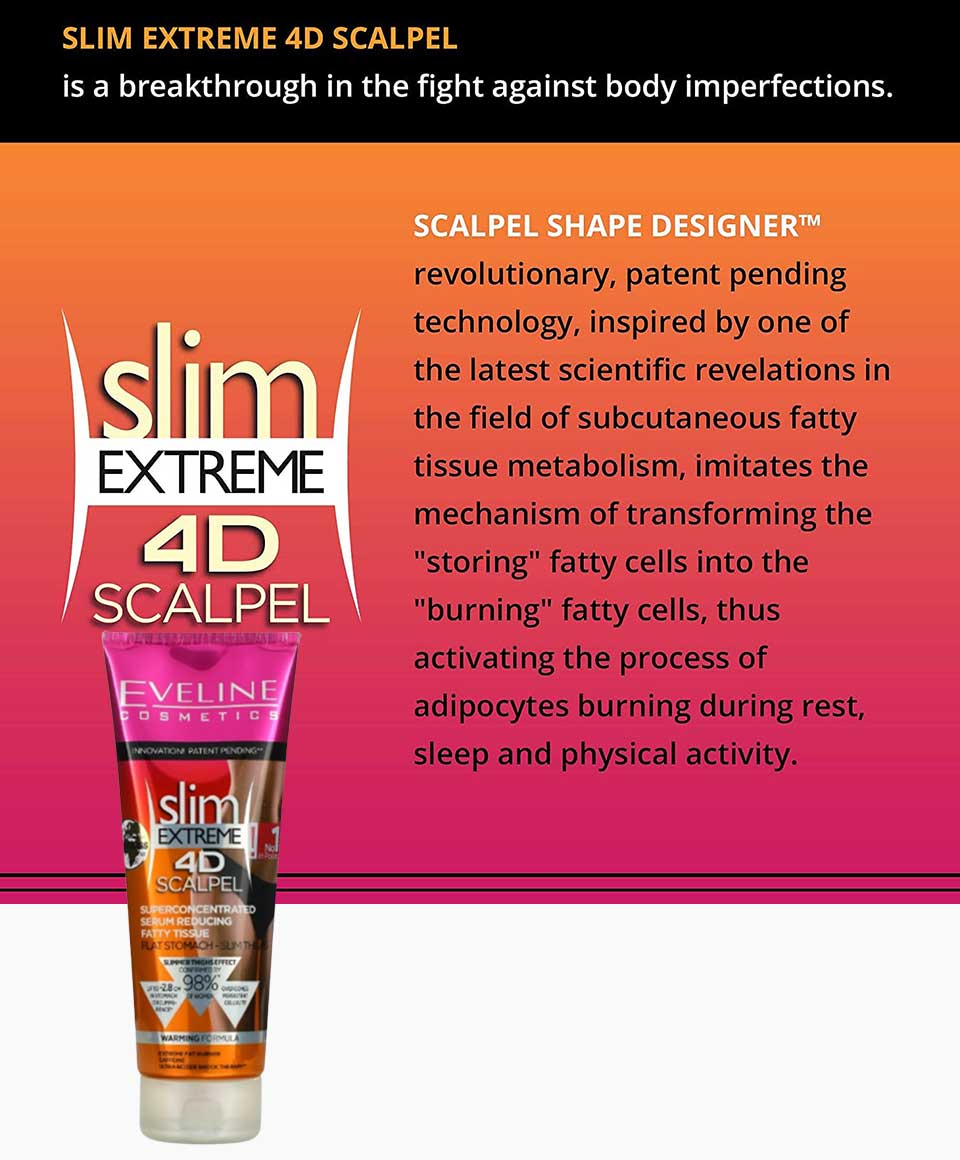 Slim Extreme 4D Scalpel Super Concentrated Serum Reducing Fatty Tissue