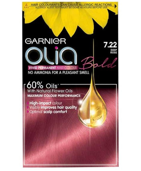Olia Bold 7.22 Deep Rose Permanent Hair Dye