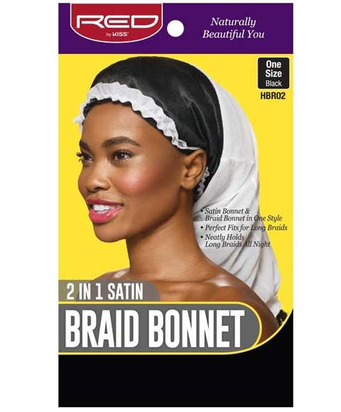 2 In 1 Satin Braid Bonnet