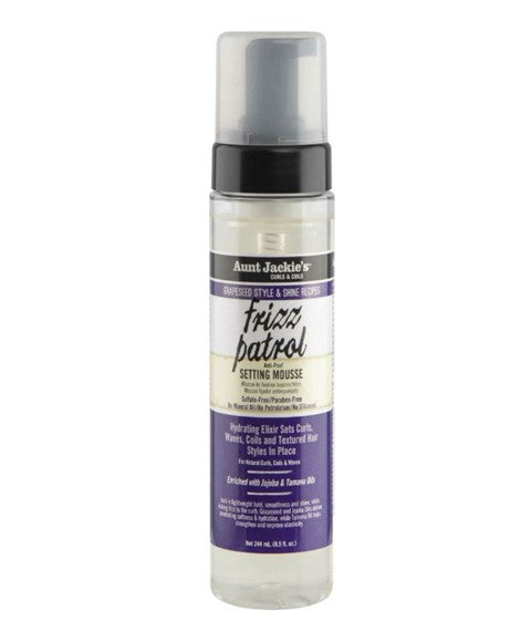 Aunt Jackies Frizz Patrol Anti Poof Setting Mousse