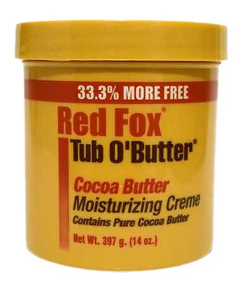 Red Fox Tub O Butter Cocoa Butter Moisturizing Cream