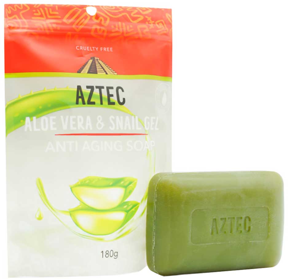 Aloe Vera And Snail Gel Anti Aging Soap