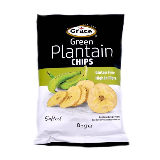 Grace Plantain Chips Salted 85g Box of 9