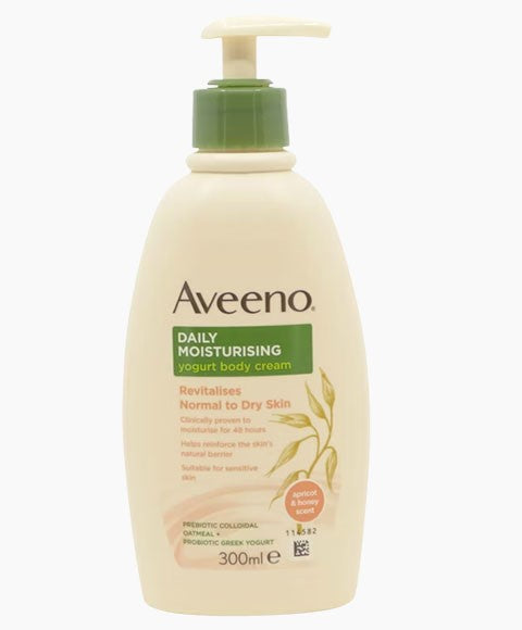 Aveeno Daily Moisturizing Yogurt Body Cream With Apricot And Honey Scent