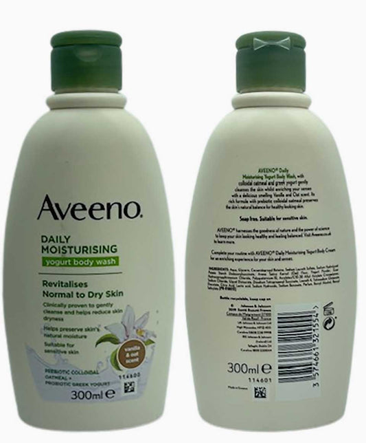 Aveeno Daily Moisturizing Vanilla And Oat Scent Yogurt Body Wash