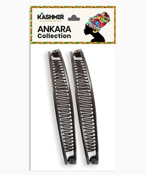 Ankara Collection Banana Clips 2592 Black