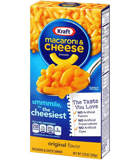Kraft Macaroni & Cheese 206g Box of 12