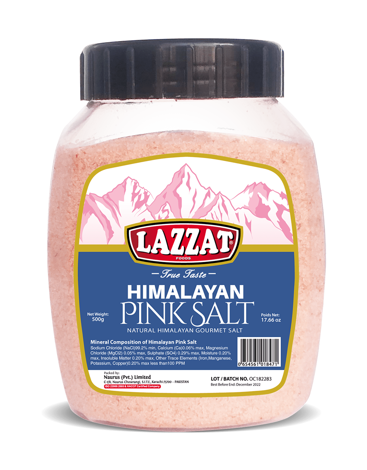 Lazzat Pink Salt Fine 800g