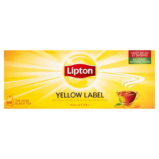 Lipton Yellow Label 100 The Noir Black Tea Bags 200g