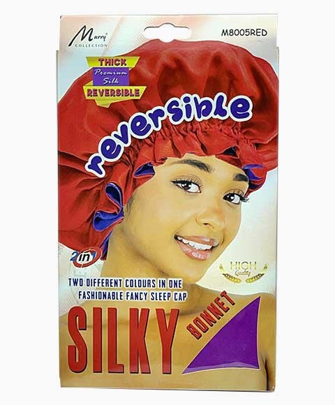 Murry Collection Reversible Silky Bonnet M8005RED