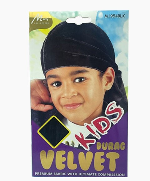 Kids Velvet Durag M1954BLK