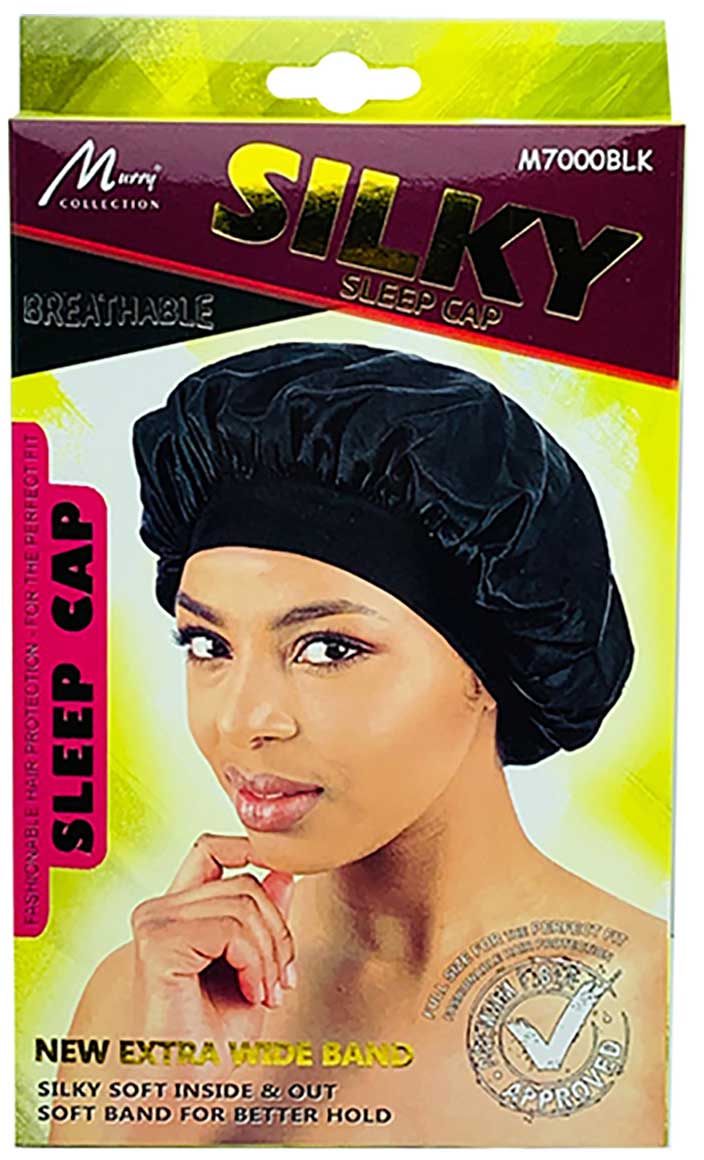 Silky Breathable Sleep Cap M7000BLK